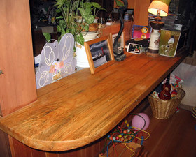 Countertop from Standing-Dead Sugar Pine