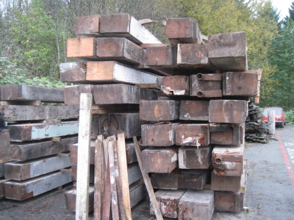 Recycled wood lumber for sale