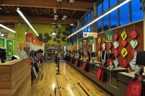 Photo #12 Finished Maple Floor Whole Foods Market, Sansome Street, San Francisco, Photo Courtesy of CM&B