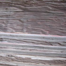 #25: 1×6 Split Decking (net ¾ in x 5 in cover) 9 ft 6 in average length. Has light red paint, doug fir. 275 sq ft. $600