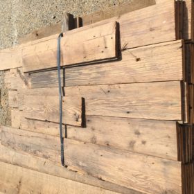 #5: Rustic Shiplap 1×7 3.5 ft avg. Good for wainscoting. 130 sq ft $295