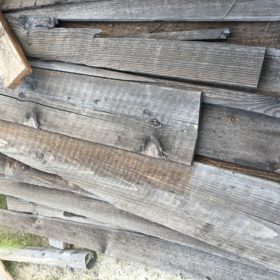 #22: Misc. open barn wood units $75